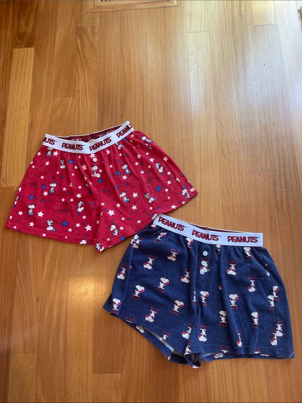 Peanuts Snoopy Boxer Shorts Duo - Red & Navy